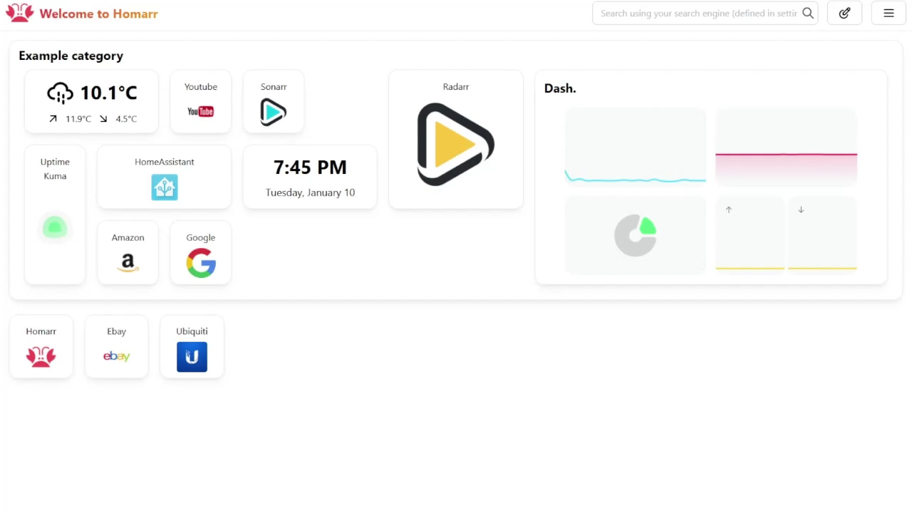 Docker部署高颜值个人导航页homarr